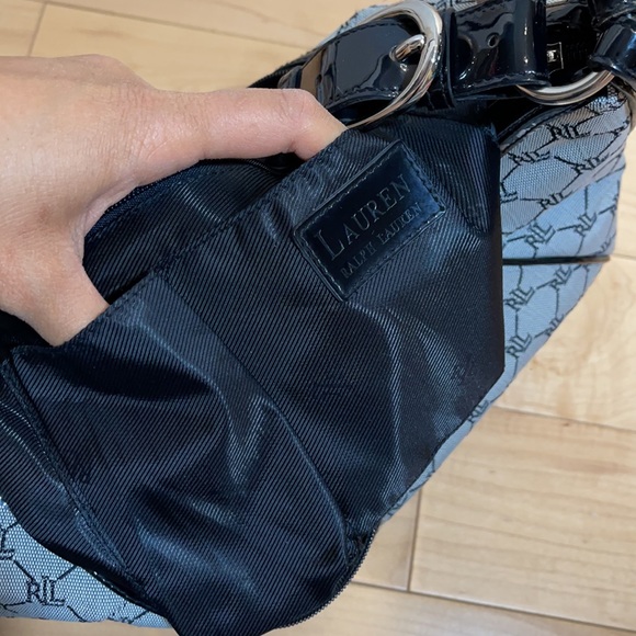 Ralph Lauren Monogram Large Shoulder Purse - Picture 8 of 9